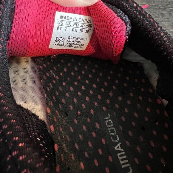 Adidas CC Ride Black and Pink Clima Cool Sneakers Size 8.5 - Picture 7 of 12